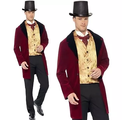 Mens Edwardian Gent Fancy Dress Costume Historical Male Outfit By Smiffys • £39.99