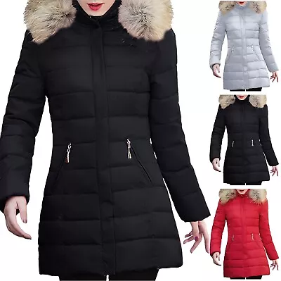 Winter Wear New Korean Version 2023 Cotton Women's Mid Length Ladies Rain Coats • $65.29
