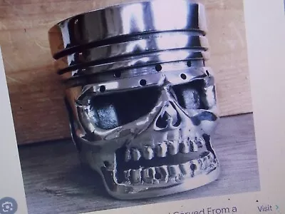 Steampunk Steel Scrap Engine Metal Part Sculpture Art Weld Piston Skull Carving • $29.99