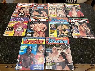 Lot Of 10 Wrestling Scene Magazines Vintage 1980s • $44.95