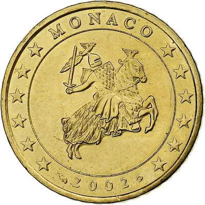 [#1162949] Monaco 50 Euro Cent 2002 Paris MS Brass KM:172 • $18.20