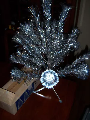 Vtg Collector Vtg 2 Ft Retro Silver Stainless Aluminum Xmas Tree #44 • $184.99