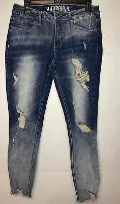 $20 • Buy Women's Hydraulic Jeans Lola  Mid Rise Curvy Ankle Skinny Sz 11