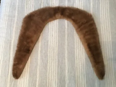 Vintage Genuine Real Mink Fur Stole Winter Wrap Shawl Collar 44” Authentic Mink • $42