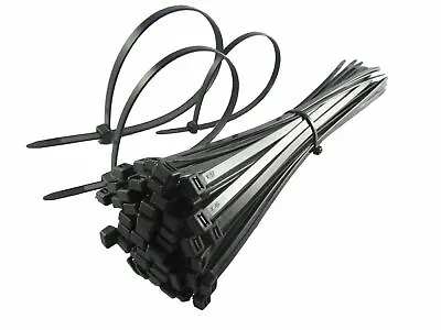 Cable Ties Nylon Zip Tie Black & White Wraps Strong Long Up To 15% DISCOUNT • £3.39
