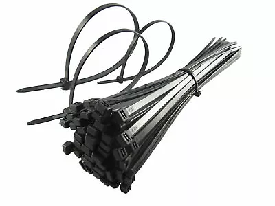 £4.25 • Buy Cable Ties Nylon Zip Tie Black & White Wraps Strong Long Up To 15% DISCOUNT