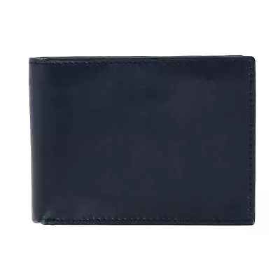 New DOPP Men's Leather Dopp RFID Convertible Bifold Wallet With Snap Coin Pouch • $44.81
