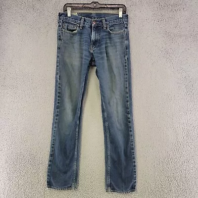 Hollister Jeans Mens 30x32 Blue Slim Bootcut Medium Wash Denim Casual Pockets • $16.77