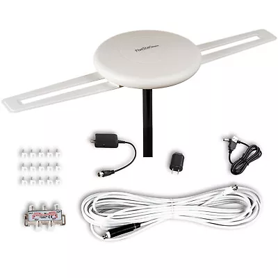 Omni-directional HDTV Digital 4K Amplified Outdoor TV Antenna HD VHF 40ft Cable • $47.30