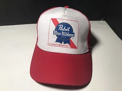 Pabst Blue Ribbon PBR Beer Trucker Hat Cap Snapback • $11.40