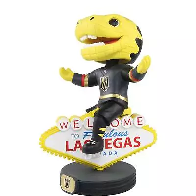 Chance Vegas Golden Knights Mascot Riding Las Vegas Sign Bobblehead NHL • $45