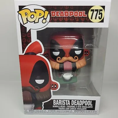 #775 Marvel Deadpool 30th Anniversary Barista W/ Pop Protector  Funko Pop! New  • $8.99