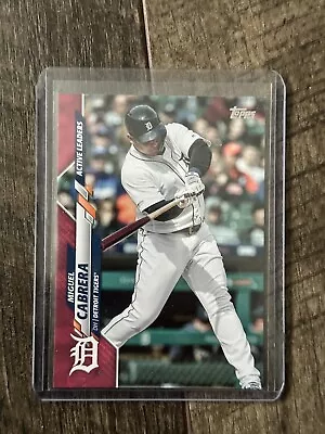 2020 Topps Update Mother's Day Pink #'d/50 Miguel Cabrera #U193 Detroit Tigers • $4.99