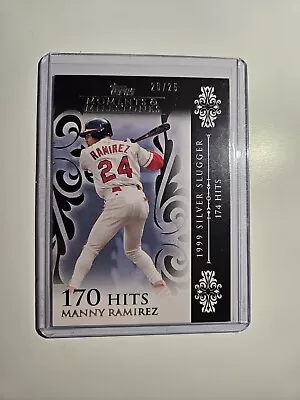 Manny Ramirez 2008 Topps Moments & Milestones Black #'d 17/25 Indians • $5