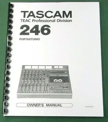 Tascam 246 Instruction Manual: 46 Pages With Protective Covers! • $34.54