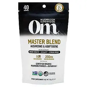 OM Mushroom Superfood Mushroom Master Blend Powder - Certified Organic  90 Grams • $19.35