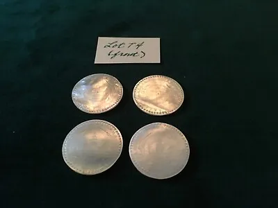 Jewelry Grade Chinese Mother-Of-Pearl Gaming Counters/Tokens/Chips C. 1840 (T4) • $59.99