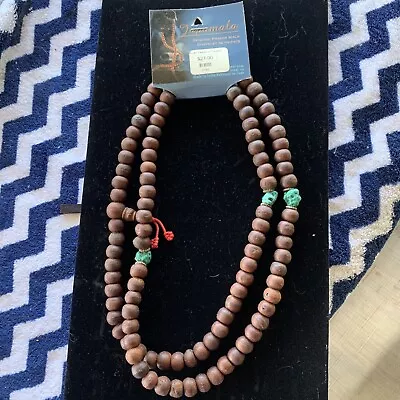 Bodhi Seeds With Turquoise Mala. Genuine Bodhi Seeds & Turquoise Japamala New • $27