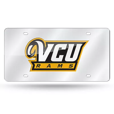 VCU Virginia Commonwealth Rams NCAA Mirrored Laser Cut License Plate Laser Tag • $34.95