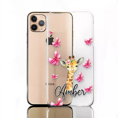 Personalised Phone Case For Xiaomi/oppo;initial Cow Print Clear Hard Cover • £6.49