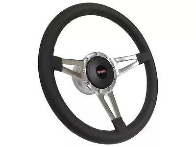 1969-94 GMC Truck 14  Leather 9-Bolt Steering Wheel Kit 3-Spoke Slots • $314.99