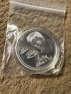 Elvis Presley  The King Of Rock N Roll  Silver Collector Coin • $15