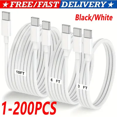 USB-C To USB C Type-C Fast Charging Data SYNC Charger Cable Cord 3/6/10FT Lot • $253.90