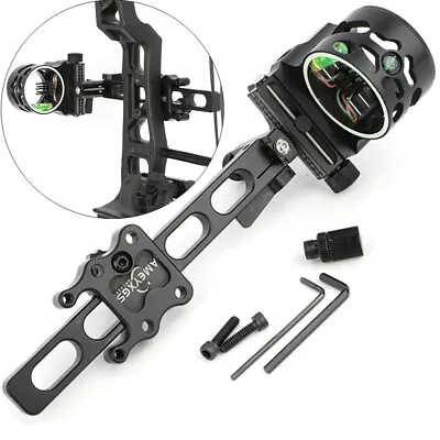 Compound Bow Sight 5 Pin (.019) Bow Sight Light Micro Adjustable Archery Hunting • $45.11