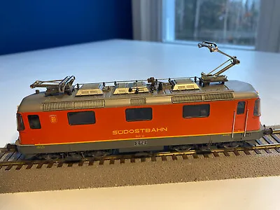 HO HAG #271 Swiss SOB Südostbahn Re 4/4 III 44 Red Electric Loco DC Orig. Box • $269