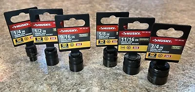Husky Knurl Grip Universal Sockets; Save On Price And Shipping When Buying 2+ • $4