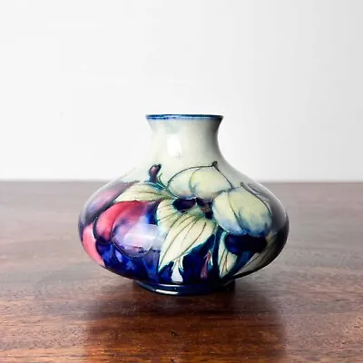 £195 • Buy Early Moorcroft Wisteria Pattern Squat Vase, 1930's.