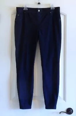 Hue Women's Elastic Waist Dark Wash Blue Leggings SZ XL EXCELLENT • $14.95