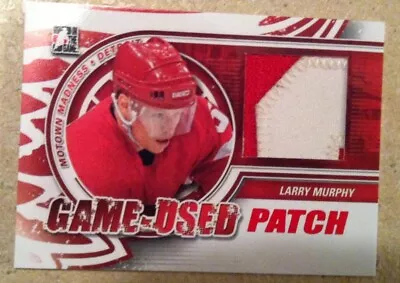 12/13 ITG Motown Madness Game Used Patch Red #M22 Larry Murphy /9 • $100