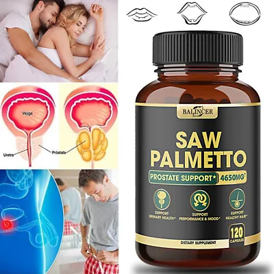 Saw Palmetto Supports Prostate And Urinary Tract Health Dietary Supplement • $13.77