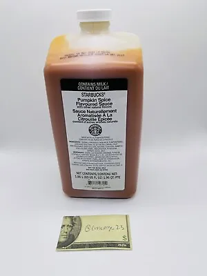 $69.95 • Buy Starbucks Authentic Pumpkin Spice Flavoured Sauce Fresh And Sealed Bb 1/2024