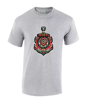 £7.99 • Buy Anchor Tattoo Mens T Shirt Tee Cool Design Retro Classic Vintage Top New Top