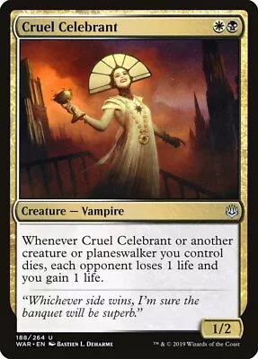 Cruel Celebrant [War Of The Spark] Magic MTG • $1.75