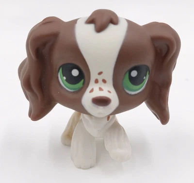 £10.99 • Buy #156 Littlest Pet Shop Brown Girls Rare Green Eyes Cocker Spaniel Dog LPS Toy