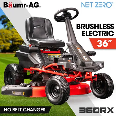 BAUMR-AG Ride On Mower 36  Electric Lawnmower 48V Brushless Lawn Riding • $4032