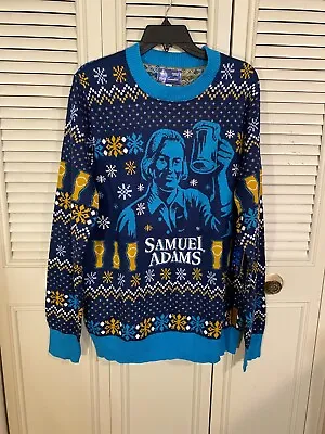 NWT Sam Adams Tipsy Elves Light Up Christmas Sweater Mens Size Medium • $26.99
