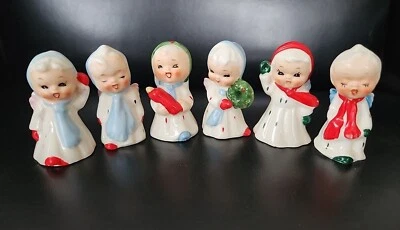 $99 • Buy Vintage 50s Kitsch Christmas Angel Salt And Pepper Shakers Japan 