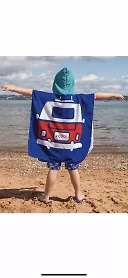 VW Volkswagen Camper Van Poncho Towel Beach Water Swimming • £8.99