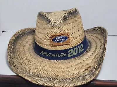 2012 Ford Straw Hat Cowboy Farmer Ranchero Shapeable Brim Air Venture • $26.95