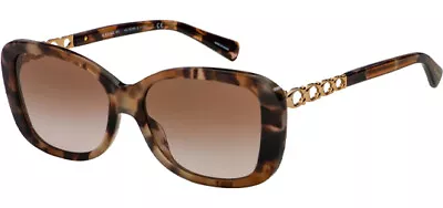 Coach Women's Pink Havana Butterfly Sunglasses W/ Gradient Lens HC8286 559013 • $104.25