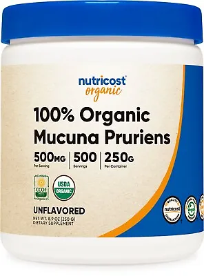 Nutricost Organic Mucuna Pruriens Powder (250 Grams) • $19.99