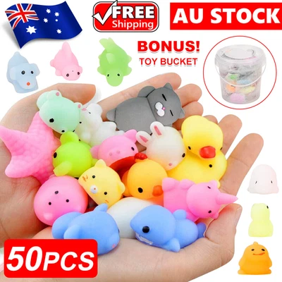 $18.58 • Buy 50 X Cute Animal Squishies Kawaii Mochi Squeeze Toys Stretch Stress Squishy Soft