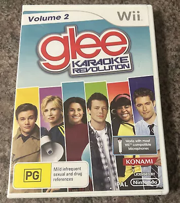 Nintendo Wii Game Glee Karaoke Revolution Volume 2 COMPLETE WITH MANUAL PAL • $9.95
