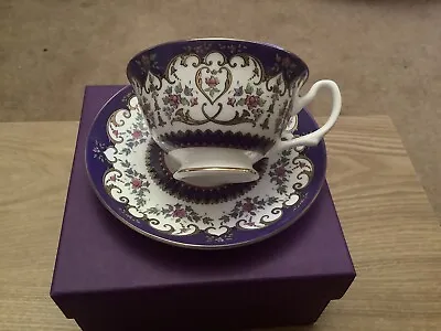 Royal Collection Queen Victoria Cup Saucer New 22 Carat Gold Trim New Item Rare • £95