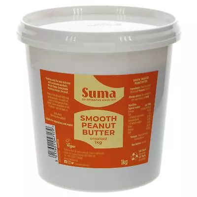 Suma | Smooth Peanut Butter - No Added Salt | 3 X 1kg • £29.86