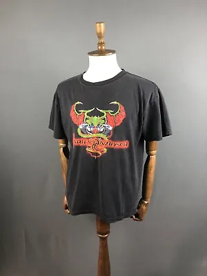 Harley-Davidson Vintage T-Shirt Cotton Men Size L Black Printed • $32.99